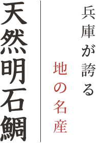 兵庫が誇る地の名産明石鯛