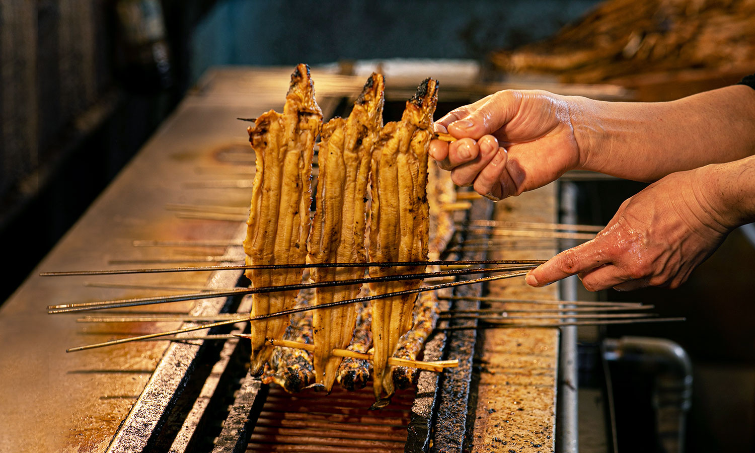 焼きシーン